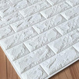 Set 10 Placi Tapet 3D, 70 X 77 Cm, Grosime 3 Mm, Din Polietilena, Model Caramida, Suprafata Acoperita 5.3 Mp - vivimall.ro