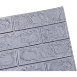 Set 10 Placi Tapet 3D, 70 X 77 Cm, Grosime 3 Mm, Din Polietilena, Model Caramida, Suprafata Acoperita 5.3 Mp - vivimall.ro