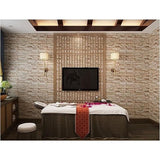 Set 10 Placi Tapet 3D, 70 X 77 Cm, Grosime 3 Mm, Din Polietilena, Model Caramida, Suprafata Acoperita 5.3 Mp - vivimall.ro