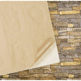 Set 10 Placi Tapet 3D, Vivimall, 70 x 77 cm, Grosime 3 mm, din Polietilena, Model Caramida, Suprafata acoperita 5.3 mp, Piatra Rosie - vivimall.ro