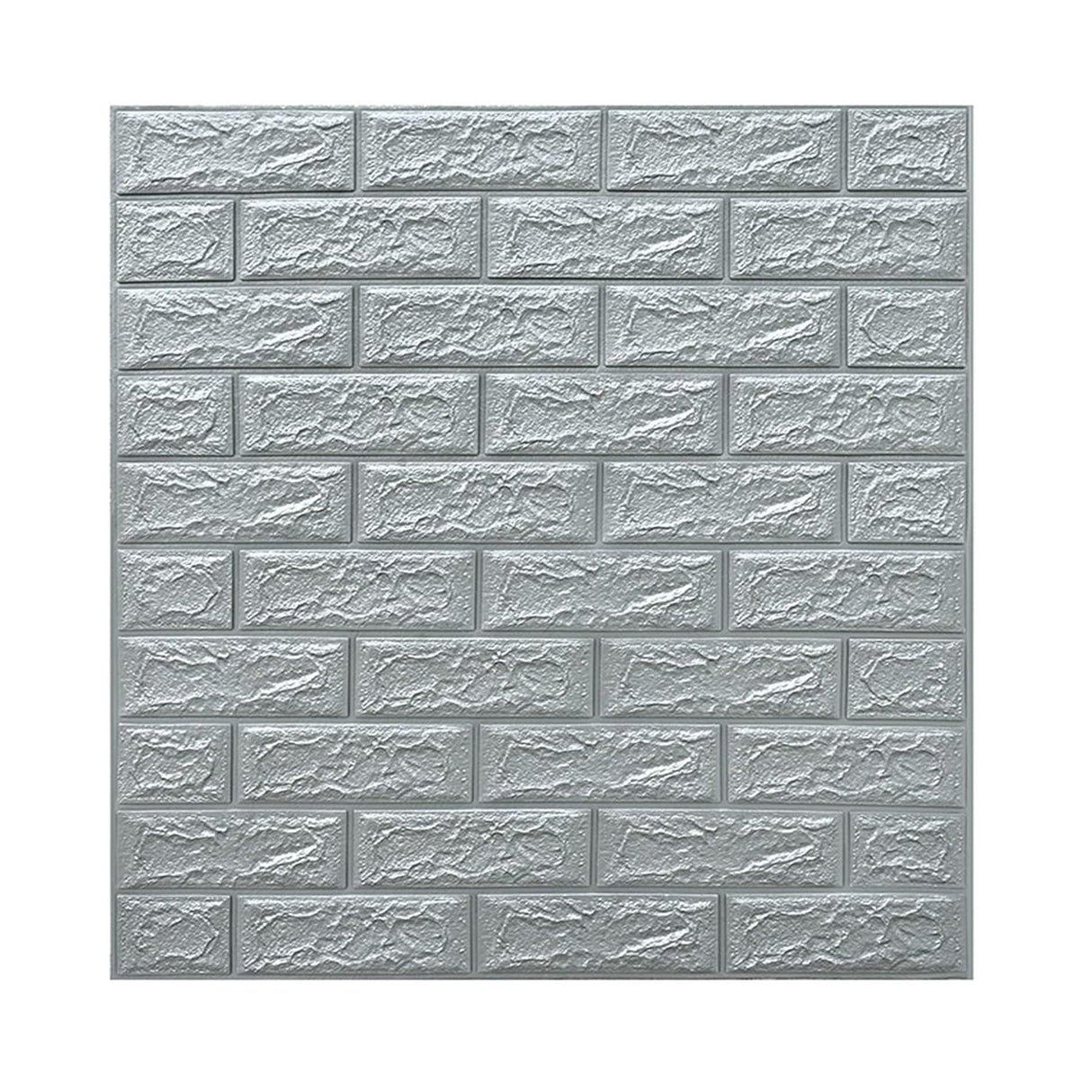 Set 10 Placi Tapet 3D, 70 X 77 Cm, Grosime 3 Mm, Din Polietilena, Model Caramida, Suprafata Acoperita 5.3 Mp - vivimall.ro