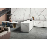 Set 10 Placi Tapet, Vivimall, 60 x 30 cm, Grosime 1.5 mm, din PVC, Model Imitatie de Marmura, Suprafata acoperita 1.8 mp, Gri Deschis - vivimall.ro