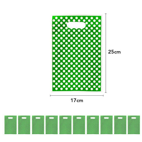 Set 10 Pungi de Cadou, Vivimall, Colectia Dino Park, 25 x 17 cm, din PE, Multicolor - vivimall.ro