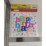 Set 10 Servetele de Masa, Vivimall, Colectia Happy Birthday, 32 x 32 cm, din Hartie, Multicolor - vivimall.ro