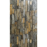 Set 10 Placi de Tapet, Vivimall, Autoadezive, 70 x 77 cm, 2.5 mm Grosime, Suprafata Acoperita 5.3 mp, din PVC, Model Caramida, Galben - vivimall.ro