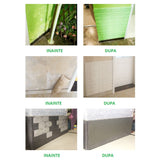 Set 10 Placi de Tapet, Vivimall, Autoadezive, 70 x 77 cm, Suprafata Acoperita 5.3 mp, din PVC, Model Stelute Albastre, Alb - vivimall.ro