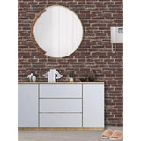 Set 10 Placi de Tapet, Vivimall, Autoadezive, 70 x 77 cm, 4 mm Grosime, Suprafata Acoperita 5.3 mp, din PVC, Model Caramida Rosie, Caramiziu - vivimall.ro