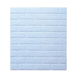 Set 10 Placi de Tapet, Vivimall, Autoadezive, 70 x 77 cm, 3.5 mm Grosime, Suprafata Acoperita 5.3 mp, din PVC, Model Caramida, Albastru Deschis - vivimall.ro