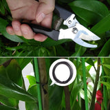 Set 10 Unelte de Gradina, Vivimall, pentru Plantare Prelucrare Sol si Ingrijire Plante, Manere Negre, Material PVC si Otel Inoxidabil, Cutie Inclusa, 37x28x7 cm, Negru - vivimall.ro