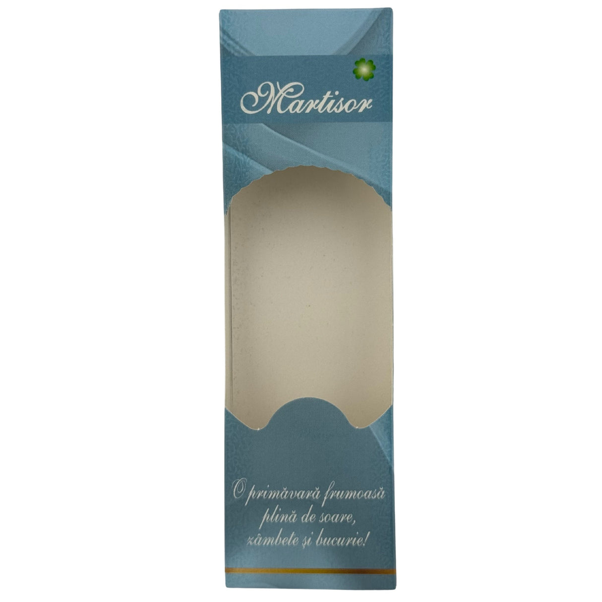 Set 100 Bucati Ambalaje de Carton pentru Martisoare, Vivimall, Cutii Brosa, Model Primavara, Albastru - vivimall.ro