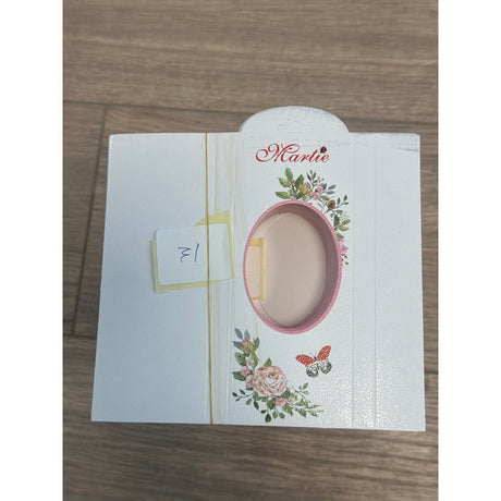 Set 100 Bucati Ambalaje de Carton pentru Martisoare, Vivimall, Cutii Brosa, Model cu Trandafiri - vivimall.ro