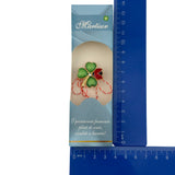 Set 100 Bucati Ambalaje de Carton pentru Martisoare, Vivimall, Cutii Brosa, Model Primavara, Albastru - vivimall.ro