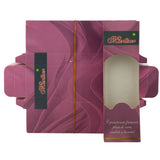 Set 100 cutii carton pentru mărțișoare, model primăvară, culoare mov, vedere de ansamblu