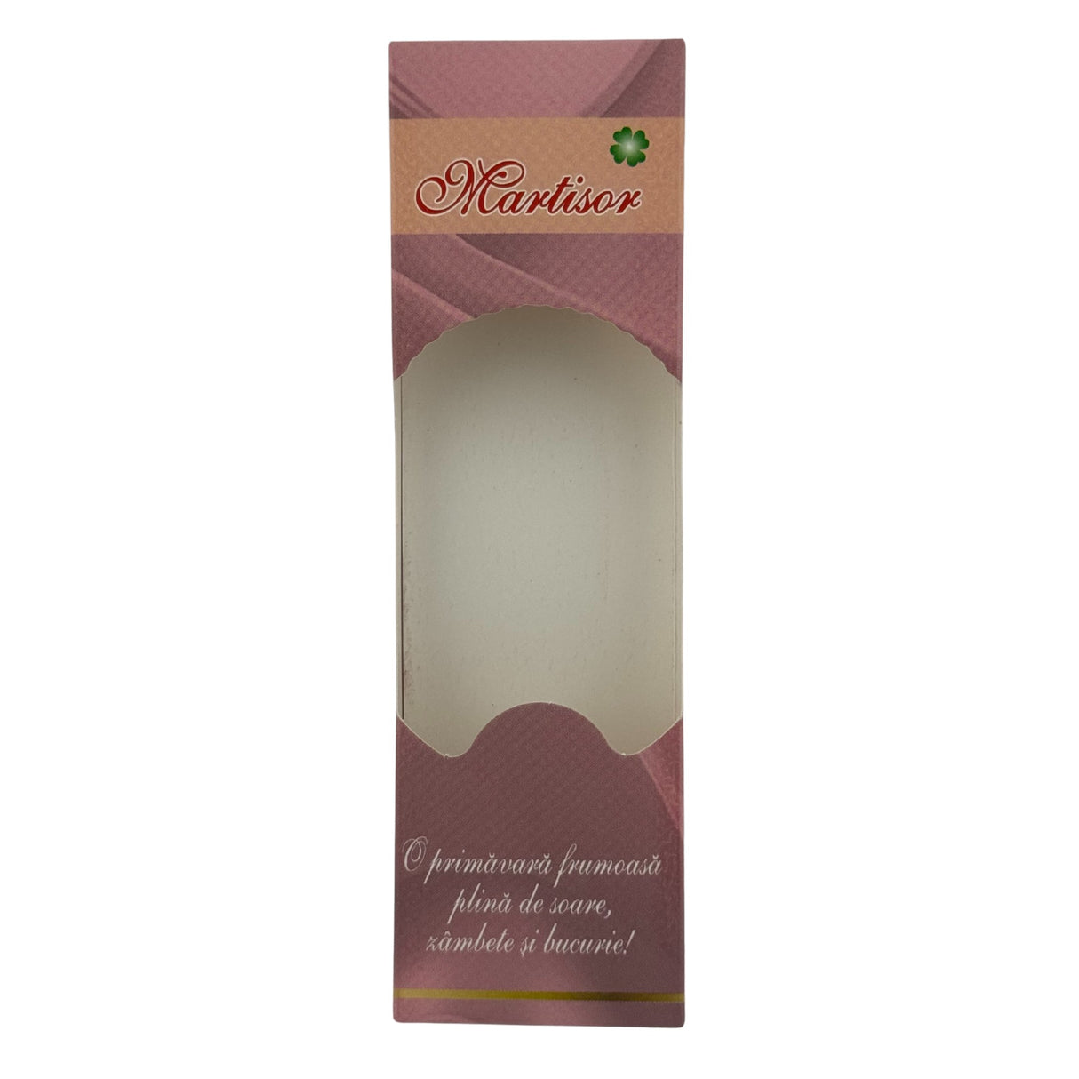 Set 100 Bucati Ambalaje de Carton pentru Martisoare, Vivimall, Cutii Brosa, Model Primavara, Roz - vivimall.ro