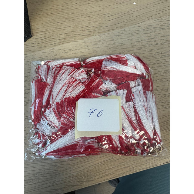 Set 100 Bucati Martisor Ata Alb-Rosu cu Prindere - vivimall.ro