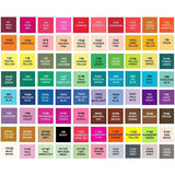 Set 100 Markere Duble, Vivimall, pe Baza de Alcool, Geanta Impermeabila Inclusa, Culori Numerotate, 17 x 17.5 x 13.7 cm, Multicolor - vivimall.ro