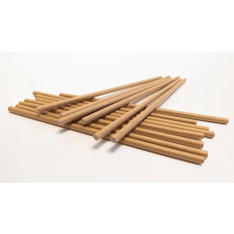 Set 100 Paie, Vivimall, din Hartie, 20 cm, Model Uni, Kraft - vivimall.ro