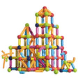 Set 100 Piese Magnetice de Constructie, Vivimall, Magnetic Sticks, Bastonase si Bile, 3 Ani, ABS, Magnet, 24 x 18.5 x 14 cm, Multicolor - vivimall.ro
