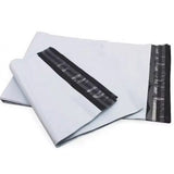 Set 100 Pungi Curierat Autoadezive pentru Ambalare Colete, Rezistente la Transport, Grosime 50 Microni, Alb la Exterior si Negru la Interior, 500 x 700 x 40 mm