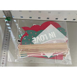 Set 12 Accesorii pentru Petrecere, Vivimall, Props pentru Photo Corner, Tematica Iubire, Multicolor - vivimall.ro