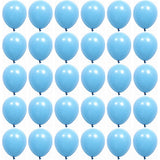 Set 12 Baloane, Flippy, din Latex Standard, 13 cm, Albastru Deschis - vivimall.ro