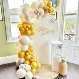 Set 12 Baloane, Flippy, din Latex Standard, 13 cm, Galben Mustar - vivimall.ro