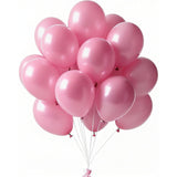 Set 12 Baloane, Flippy, din Latex Standard, 13 cm, Roz Deschis - vivimall.ro