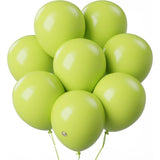 Set 12 Baloane, Flippy, din Latex Standard, 13 cm, Verde Lime - vivimall.ro
