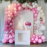 Set 12 Baloane, Flippy, din Latex Standard, 25 cm, Roz - vivimall.ro