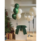 Set 12 Baloane, Flippy, din Latex Standard, 30 cm, Verde Inchis - vivimall.ro