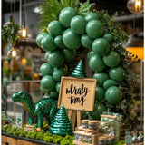 Set 12 Baloane, Flippy, din Latex Standard, 30 cm, Verde Inchis - vivimall.ro