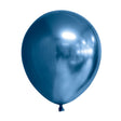 Set 12 Baloane, Vivimall, din Latex Chrome, 13 cm, Albastru Inchis - vivimall.ro