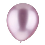 Set 12 Baloane, Flippy, din Latex Chrome, 25 cm, Mov Deschis - vivimall.ro