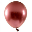 Set 12 Baloane, Vivimall, din Latex Chrome, 25 cm, Rosu - vivimall.ro