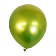 Set 12 Baloane, Vivimall, din Latex Chrome, 25 cm, Verde Lime - vivimall.ro