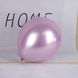 Set 12 Baloane, Flippy, din Latex Chrome, 30 cm, Mov Deschis - vivimall.ro
