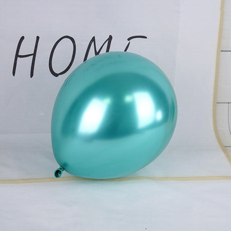 Set 12 Baloane, Flippy, din Latex Chrome, 30 cm, Turcoaz - vivimall.ro