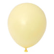 Set 12 Baloane, Vivimall, din Latex Macaroon, 30 cm, Galben - vivimall.ro