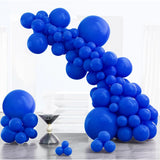 Set 12 Baloane, Flippy, din Latex Standard, 13 cm, Albastru - vivimall.ro