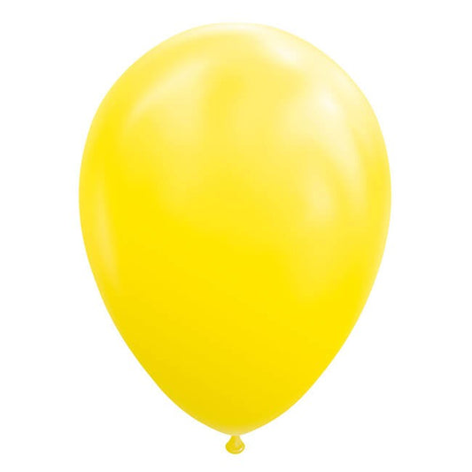 Set 12 Baloane, Vivimall, din Latex Standard, 13 cm, Galben - vivimall.ro