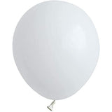 Set 12 Baloane, Flippy, din Latex Standard, 25 cm, Alb - vivimall.ro