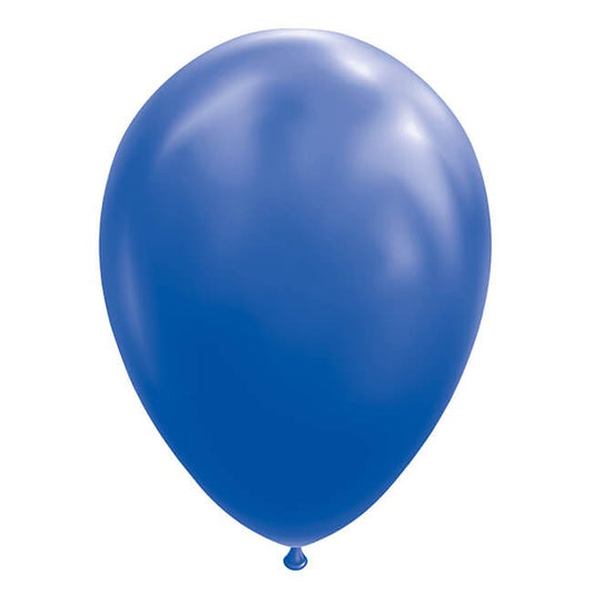 Set 12 Baloane, Vivimall, din Latex Standard, 25 cm, Albastru - vivimall.ro