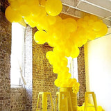 Set 12 Baloane, Flippy, din Latex Standard, 25 cm, Galben - vivimall.ro