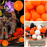 Set 12 Baloane, Flippy, din Latex Standard, 25 cm, Portocaliu - vivimall.ro