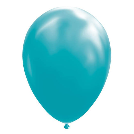 Set 12 Baloane, Vivimall, din Latex Standard, 25 cm, Turcoaz - vivimall.ro