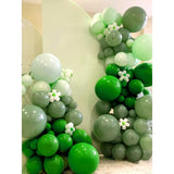 Set 12 Baloane, Flippy, din Latex Standard, 25 cm, Verde - vivimall.ro