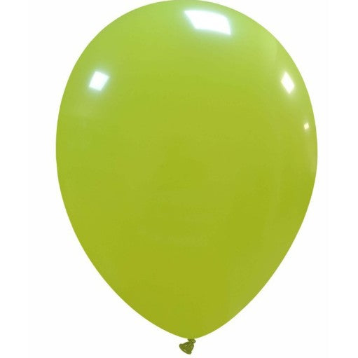 Set 12 Baloane, Vivimall, din Latex Standard, 25 cm, Verde Lime - vivimall.ro