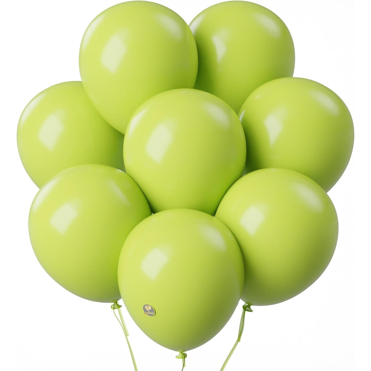 Set 12 Baloane, Flippy, din Latex Standard, 30 cm, Verde Lime - vivimall.ro