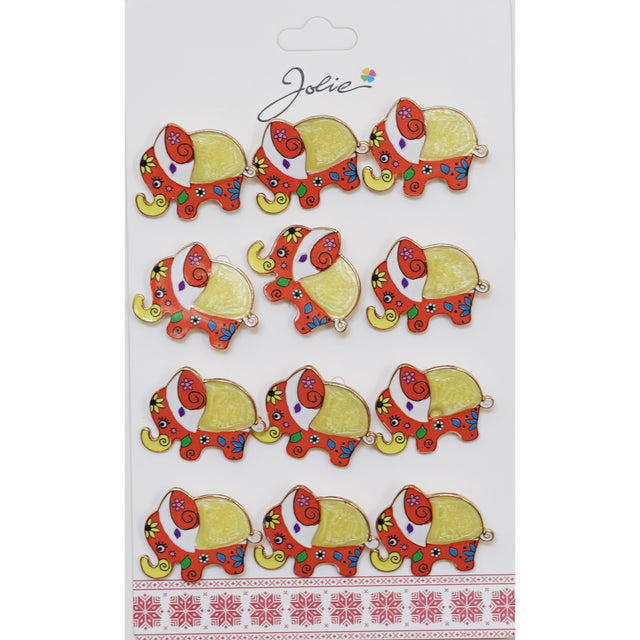 Set 12 Brose Martisor pentru Copii Elefant cu Model - vivimall.ro