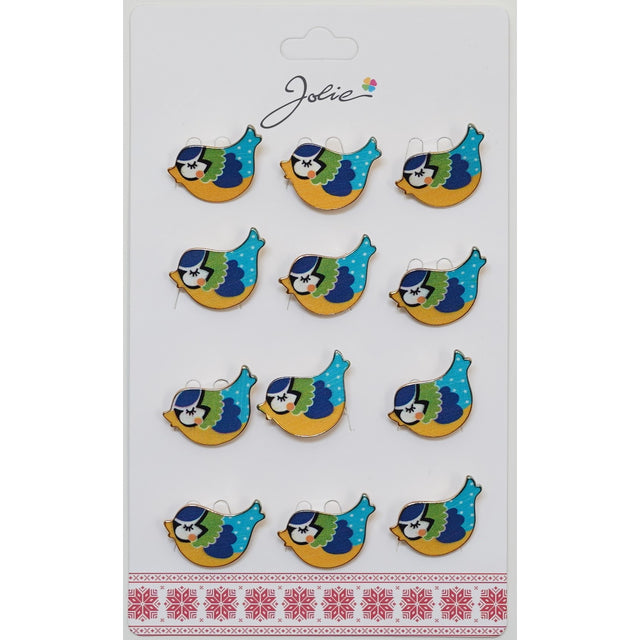 Set 12 Brose Martisor pentru Copii Pasare Vrabie - vivimall.ro